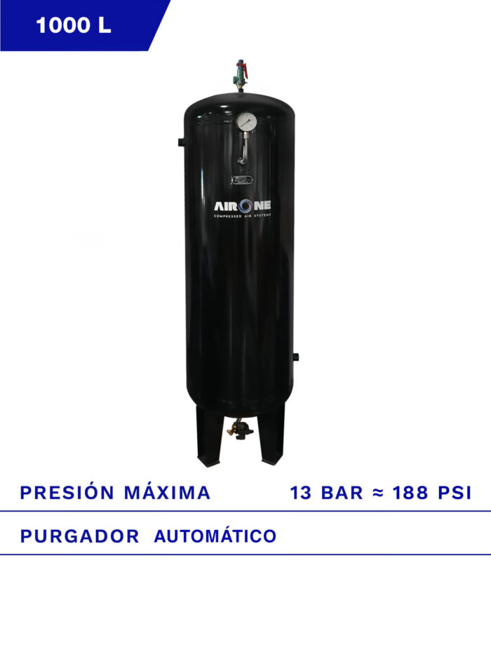 ESTANQUE SEPARADOR DE CONDENSADO AIRONE 1000L 13 BAR PURGA AUTOMATICA