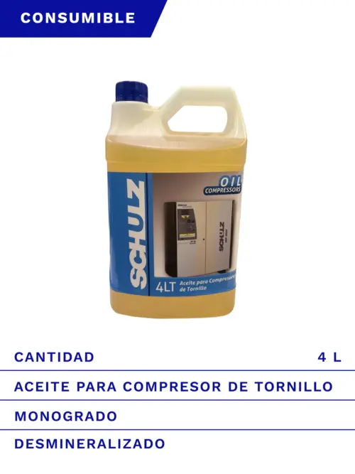 ACEITE PARA COMPRESOR DE TORNILLO SCHULZ